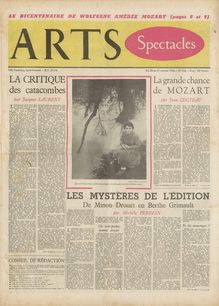 ARTS N° 552 du 25 janvier 1956