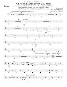 Partition Tuba, Symphony No.36  Christmas Symphony , F major, Rondeau, Michel