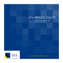 Brochure en format pdf - EFA PRIVATE EQUITY