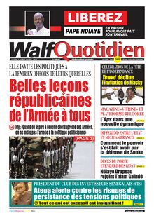 Walf Quotidien N°9308 - Du lundi 3 avril 2023
