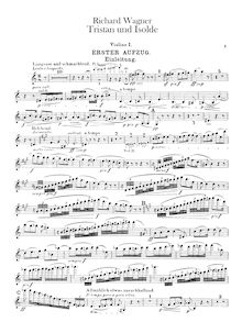 Partition violons I, Tristan und Isolde, Wagner, Richard
