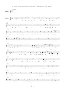 Partition Ch. 2: Soprano 2 , partie, Musikalische Exequien, Op.7, SWV 279-281