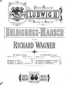 Partition complète, Huldigungsmarsch, WWV97, Wagner, Richard par Richard Wagner