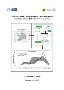 Etude de l impact du changement climatique sur les ressources en eau du bassin Adour Garonne