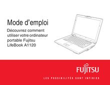Notice Ordinateur portable Fujitsu  Lifebook A1120