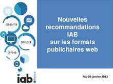 Nouvelles recommandations IAB sur les formats publicitaires web