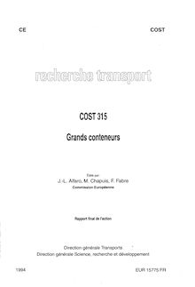 COST 315 - Grands conteneurs - Rapport final de l action (EUR 15775)