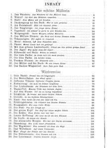 Partition complète, transposition pour low voix, Die Schöne Müllerin, D.795