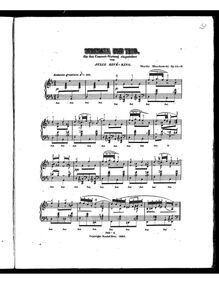 Partition Serenata und Trio, 6 Piano pièces, Moszkowski, Moritz