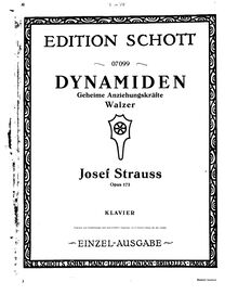 Partition complète, Dynamiden (Geheime Anziehungskräfte) Walzer, Op.173