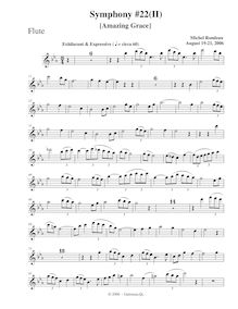 Partition flûte, Symphony No.22, C minor, Rondeau, Michel par Michel Rondeau