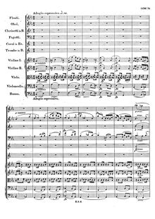 Partition , Adagio espressivo, Symphony No.2, Op.61, C Major, Schumann, Robert par Robert Schumann