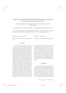 Caracterización reproductiva integral del morueco en el ganado lanar de Chiapas (Integral reproductive characterization of rams in Chiapas)