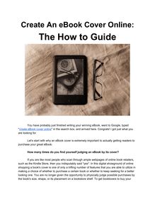 Create An eBook Cover Online