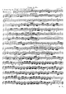 Partition cor , partie (en E♭), Sonata di Bravura, Op.13, Sonata di Bravura Concertante
