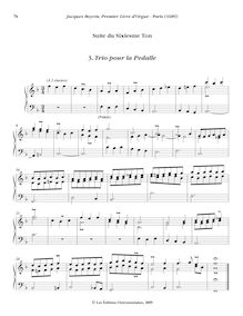Partition , Trio pour la Pedalle, Oeuvres complètes d orgue, Boyvin, Jacques
