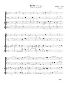 Partition Fantasia VdGS No.123 – partition complète,  No. 4 pour two violes de gambe et orgue