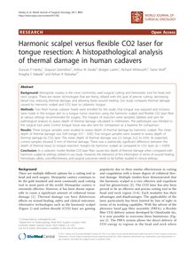 Harmonic scalpel versus flexible CO2 laser for tongue resection: A histopathological analysis of thermal damage in human cadavers