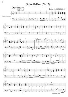 Partition Basso continuo (clavecin), Ouverture- No.2 en B flat major