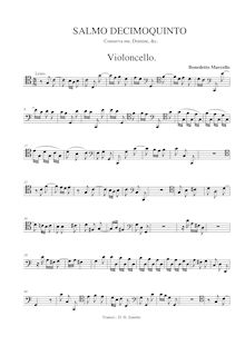 Partition violoncelle , partie, Estro poetico-armonico, Parafrasi sopra li primi (e secondi) venticinque salmi
