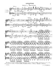 Partition Act I (including Fidelio Overture), Fidelio, Op.72, Leonore, oder Der Triumph der ehelichen Liebe