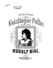 Partition complète, Geistinger Polka, E♭ major, Bial, Rudolf