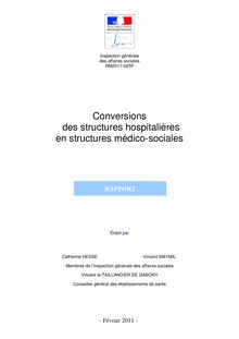 Conversions des structures hospitalières en structures médico-sociales