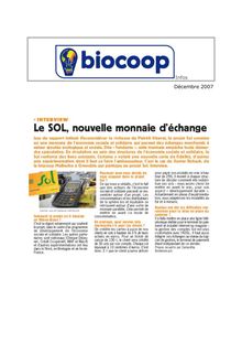BIOCOOP Infos (décembre 2008)