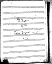 Partition complète, Scherzo con variazioni, A major, Legnani, Luigi
