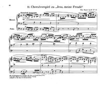 Partition , Choralvorspiel zu  Jesu, meine Freude , 52 choral préludes