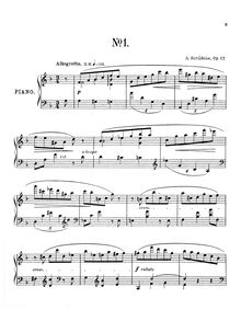 Partition No.1, 7 préludes, Op.17, Scriabin, Aleksandr