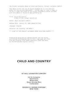 Child and Country - A Book of the Younger Generation