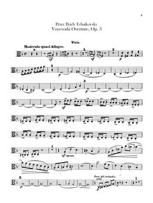 Partition altos, pour Voyevoda, Воевода (Voyevoda), Tchaikovsky, Pyotr