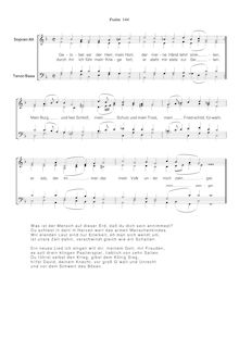 Partition Ps.144: Gelobet sei der Herr, mein Hort, SWV 249, Becker Psalter, Op.5