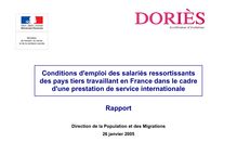 Conditions d emploi des salariés ressortissants des pays tiers travaillant en France dans le cadre d une prestation de service internationale