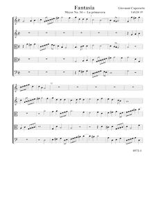 Partition complète (Tr Tr A T B), Fantasia pour 5 violes de gambe, RC 62