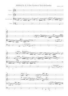 Partition complète, Sonata à 3, Oswald, Andreas
