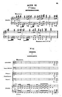 Partition Act II, Tableau 1, Barbe-bleue, Opéra bouffe en trois actes et quatre tableaux