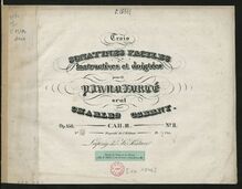 Partition complète (haut definition), 3 Sonatines faciles instructives et doigtees, Op.158