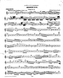 Partition Cornet (B♭), quatuor Nr. 2, für Cornett, Tromba, Tenorhorn und Tuba, Op. 29