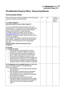 T15 Environmental Audit