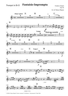 Partition trompette 2 (B?), Fantaisie-impromptu, C? minor, Chopin, Frédéric