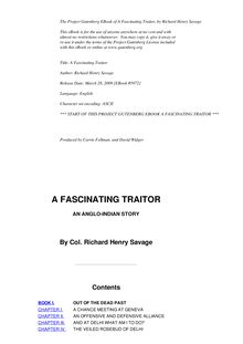 A Fascinating Traitor - An Anglo-Indian Story