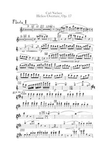 Partition flûte 1, 2, 3/Piccolo, Helios Overture, Op.17, Nielsen, Carl