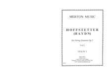Partition parties complètes, corde quatuors, Op.3, Haydn, Joseph par Joseph Haydn