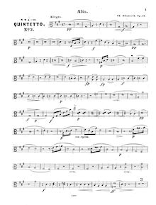 Partition viole de gambe, corde quintette No.3, Schuberth, Carl