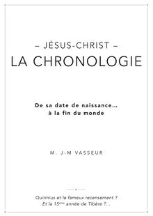 La chronologie de Jésus-Christ
