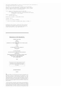 Travels in France during the years 1814-15 - Comprising a residence at Paris, during the stay of the allied armies, and at Aix, at the period of the landing of Bonaparte, in two volumes.