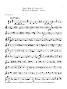 Partition cor 1, 2, 3, 4 (F), Eugene Onegin, Евгений Онегин ; Yevgeny Onegin ; Evgenii Onegin par Pyotr Tchaikovsky