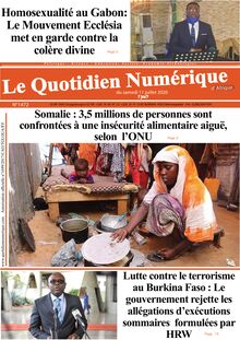 Le Quotidien Numérique d’Afrique n°1472 – Du samedi 11 juillet 2020